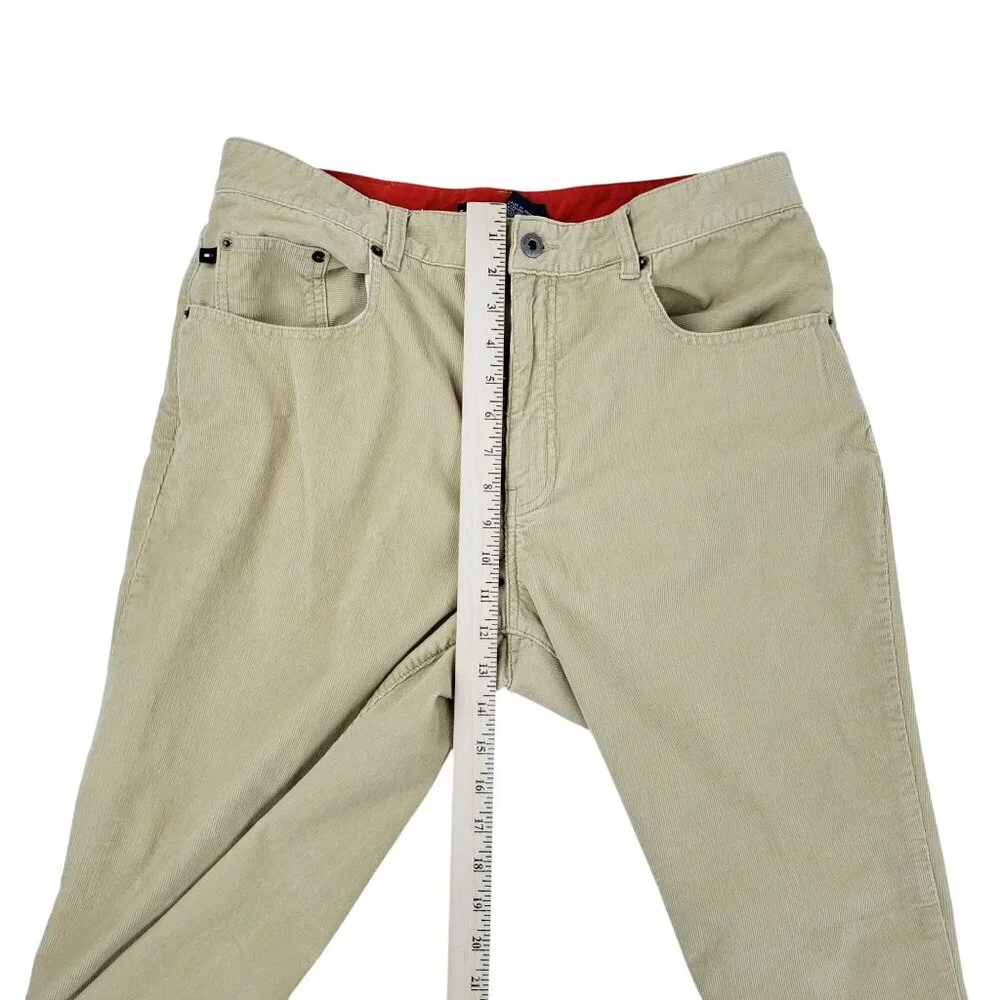 Tommy Hilfiger Corduroy Pants Men's 34x32 Straight Leg Beige Outdoor Casual NWOT